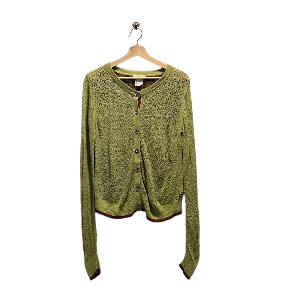 Matilda Jane Green Button-Up Women's Sweater